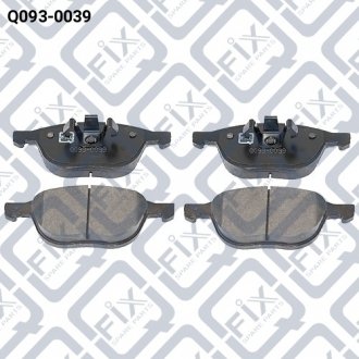 Фото 1 - колодки гальмівні передні дискові Q-fix Q093-0039 Колодки гальмівні передні дискові Q-fix Q093-0039 (фото 1)
