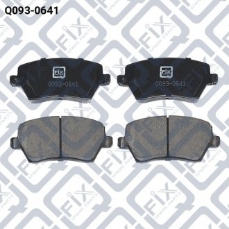 Фото 1 - колодки гальмівні передн.дискові Q-fix Q0930641 Колодки гальмівні передн.дискові Q-fix Q0930641 (фото 1)