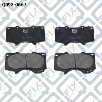 КОЛОДКИ ТОРМ ПЕРЕДН Q-fix Q0930667 (фото 1)