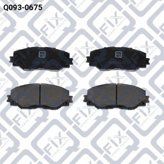 Фото 1 - колодки торм передн Q-fix Q0930675 КОЛОДКИ ТОРМ ПЕРЕДН Q-fix Q0930675 (фото 1)