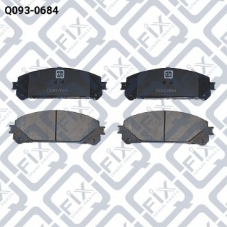 Фото 1 - колодки гальмівні передні дискові Q-fix Q093-0684 Колодки гальмівні передні дискові Q-fix Q093-0684 (фото 1)