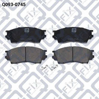 Фото 1 - колодки гальмівні передн.дискові Q-fix Q0930745 Колодки гальмівні передн.дискові Q-fix Q0930745 (фото 1)