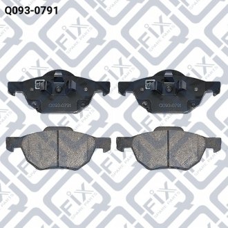 Фото 1 - колодки гальмівні передн.дискові Q-fix Q0930791 Колодки гальмівні передн.дискові Q-fix Q0930791 (фото 1)