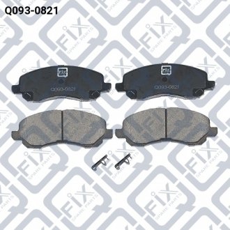 Фото 1 - колодки гальмівні передні дискові Q-fix Q093-0821 Колодки гальмівні передні дискові Q-fix Q093-0821 (фото 1)