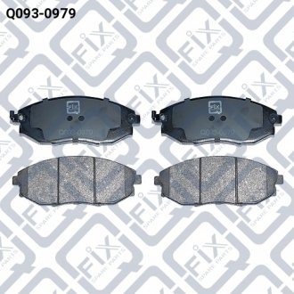 Колодки гальмівні передні дискові Q-fix Q093-0979 (фото 1)