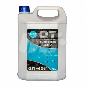 Антифриз QT MEG EXTRA -40 G11 синій 5кг Qt-oil QT563405 (фото 1)