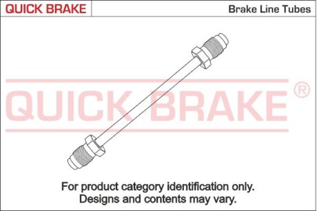 Трубка гальмівної системи QUICK BRAKE CU-0200TX-TXL (фото 1)