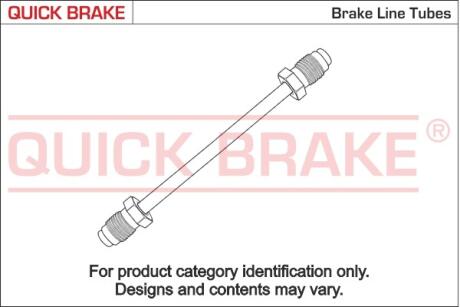Гальмівна трубка з фітингами QUICK BRAKE CU-1340A-A (фото 1)
