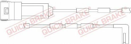 Датчик зносу гальмівних колодок QUICK BRAKE WS 0193 A (фото 1)