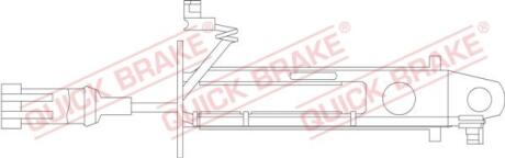 Датчик зносу гальмівних колодок QUICK BRAKE WS0239A (фото 1)