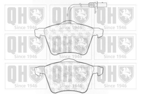 Комплект тормозных колодок, дисковый тормоз QUINTON HAZELL BP1199 (фото 1)
