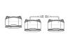 REMSA ALFA ROMEO гальмівні колодки передні  (з датчик.)  GIULIETTA (940_) 1.8 TBi (940FXR11) 13-18 0666.22