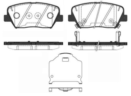 Тормозные колодки REMSA 1412.02