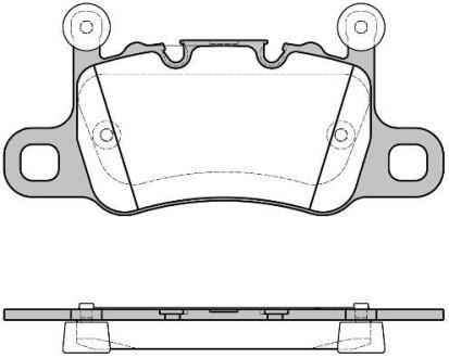 LAND ROVER Гальмівні колодки задні DISCOVERY IV (L319) 3.0 4x4 13-18, PORSCHE 911 (991) 3.8 Turbo 13-20 REMSA 1598.10 (фото 1)