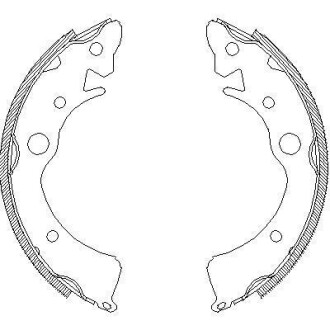 Колодки гальмівні барабанні REMSA 4096.00