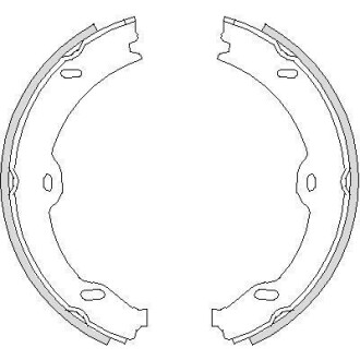 Колодки гальмівні барабанні REMSA 4708.00