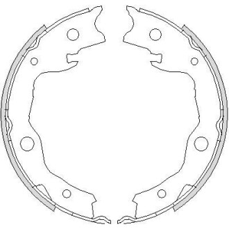 Колодки гальмівні барабанні REMSA 4752.00 (фото 1)