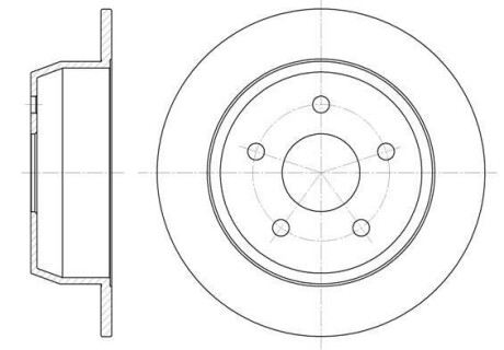 Фото 1 - диск гальмівний REMSA 6628.00 Диск гальмівний REMSA 6628.00 (фото 1)