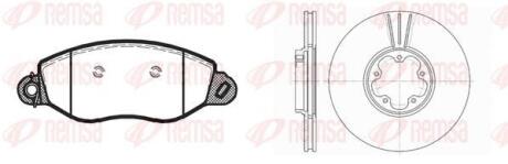 FORD К-кт гальмівні колодки + диски Transit 00- REMSA 8772.02