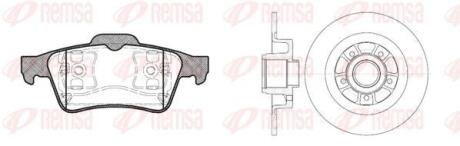 RENAULT К-кт гальм. колодки + диски Laguna 01- REMSA 8842.00