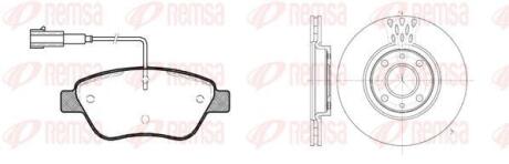 Fiat К-кт гальм. колодки + диски Doblo 1.3JTD 1.9JTD 1.4i 05- REMSA 8858.01 (фото 1)