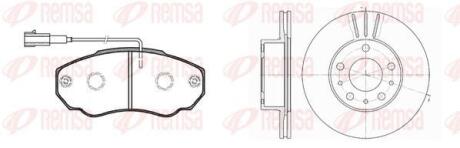 CITROEN К-т гальмівних колодок + диски JUMPER 1000/1400kg REMSA 8960.00 (фото 1)
