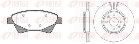 RENAULT К-кт гальм. колодки + диски Megane II, Kangoo 02- REMSA 8976.03 (фото 1)