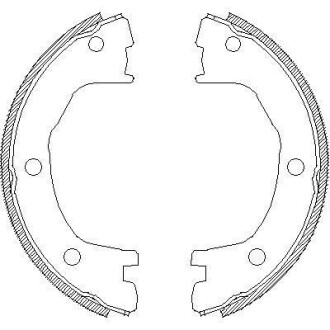 Гальмівні колодки барабанні ROADHOUSE 4712.00