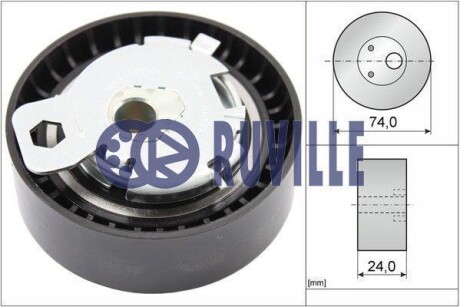 Ролик ГРМ натяжний FORD CONNECT 02-13, FOCUS C-MAX 03-10, S-MAX 06-15 RUVILLE 55239 (фото 1)