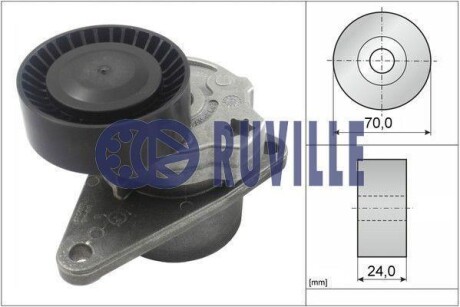 Ролик генератора натяжной 2.5DCI rn Renault Master II 98-10 RUVILLE 55545