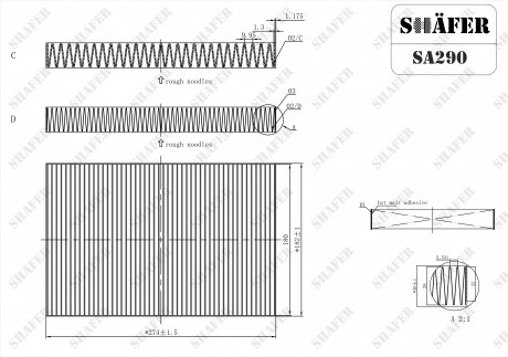 Фільтр салонний Nissan Maxima A33 (00-04) SHAFER SA290