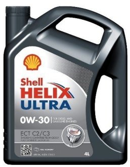 Олива моторна Helix Ultra ECT C2/C3 0W-30, 4л. SHELL 550042353 (фото 1)