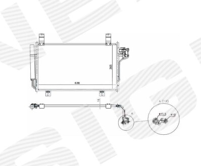 Радіатор кондиціонера MAZDA CX-5, 12 - 17 Signeda RC940326