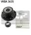 SKF PEUGEOT Маточина задн. 807,Fiat Ulysse,Citroen c8 02- VKBA 3635
