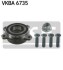 SKF VW Подшипник задн.ступицы с ABS Touareg 10- VKBA 6735