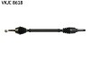 SKF CITROEN Напіввісь передн. прав. C3 II (SC) 1.6 BlueHDi 100 14-, PEUGEOT 208 I 1.6 GTi 12-19, DS VKJC 8618