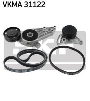 Роликовий модуль натягувача ременя (ролик, ремінь) SKF VKMA 31122 (фото 1)
