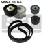 SKF CITROEN К-т поликлинового ремня (ремень+3 ролика) Jumpy 2,0HDI VKMA 33044