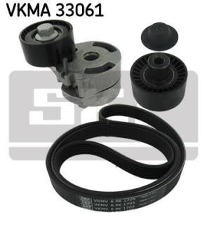 Роликовий модуль натягувача ременя (ролик, ремінь) SKF VKMA 33061 (фото 1)
