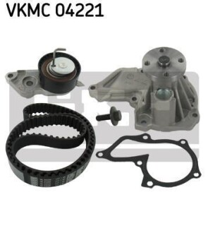 К-т грм (рем.+ ролик + помпа) Ford Focus -04, Fiesta -02, Fusion -04 SKF VKMC 04221