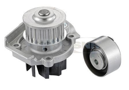 Комплект ГРМ (ремінь + ролик + водяний насос) ALFA ROMEO GIULIETTA/HATCHBACK AUDI A6 C7 FIAT 500, 500L, FIORINO, GRANDE PUNTO, LINEA, PANDA, PANDA/HATCHBACK, PUNTO EVO, QUBO, TIPO 1.1-3.0D 09.03- SNR NTN KDP458.550 (фото 1)