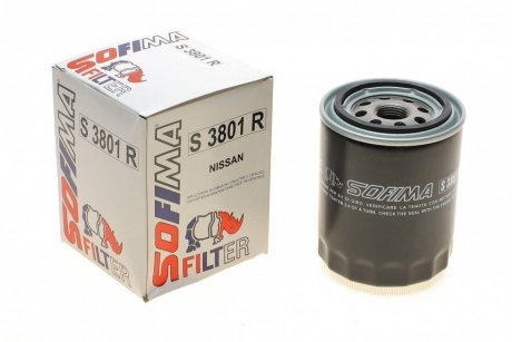 Фільтр масляний NISSAN "1,6-2,0 "93-01 SOFIMA S3801R (фото 1)