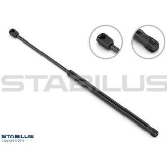 Амортизатор заднего стекла, F=200N, L=48.55см, H=18.35см STABILUS 274406