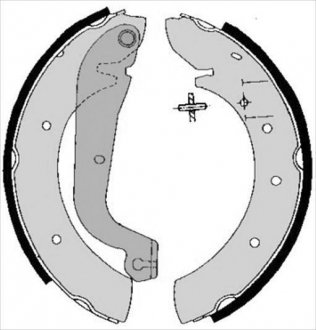 Фото 1 - гальмівні колодки барабанні STARLINE BC 05020 Гальмівні колодки барабанні STARLINE BC 05020 (фото 1)