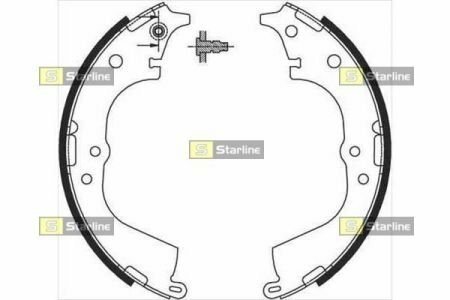 Гальмівні колодки барабанні STARLINE BC 07225