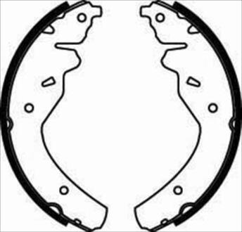 Гальмівні колодки барабанні STARLINE BC 07450 (фото 1)