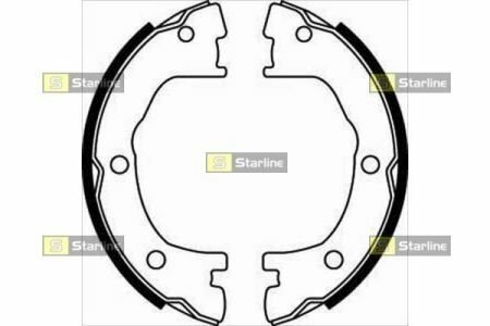 Гальмівні колодки барабанні STARLINE BC 07800