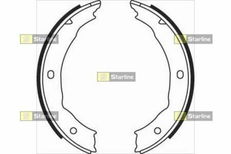 Гальмівні колодки барабанні STARLINE BC 08400