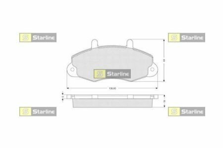 Гальмівні колодки дискові STARLINE BD S039 (фото 1)