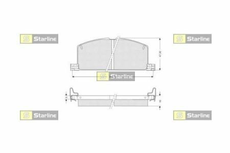 Гальмівні колодки дискові STARLINE BD S090 (фото 1)